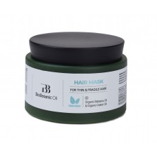 Mască pentru păr subțire, rar și fragil. cu uleiuri de ricin organic și ulei de babassu organic